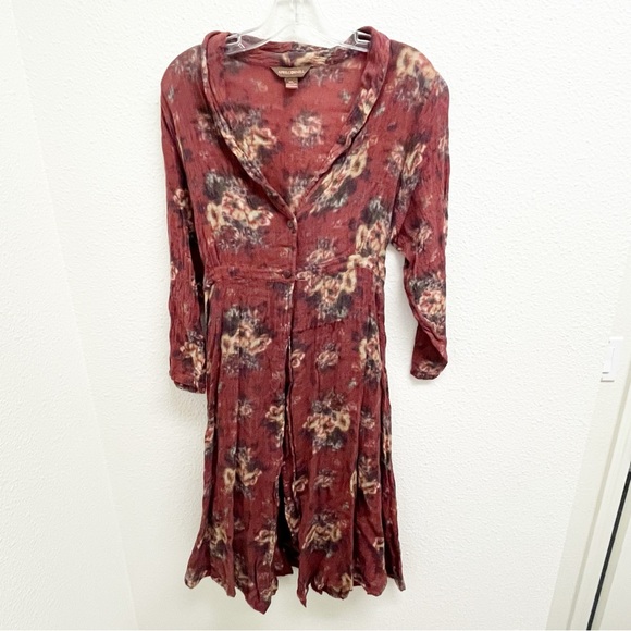 April Cornell The Dutchess Duster Wool Red Floral Size XXL - Picture 2 of 10